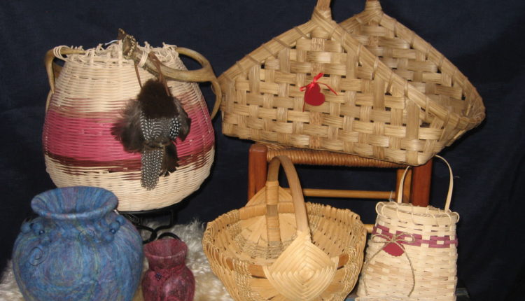 Sharon Reiland felting and basketry